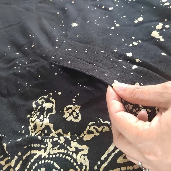 Amiri Bandana Bleach All Over Black Hoodie